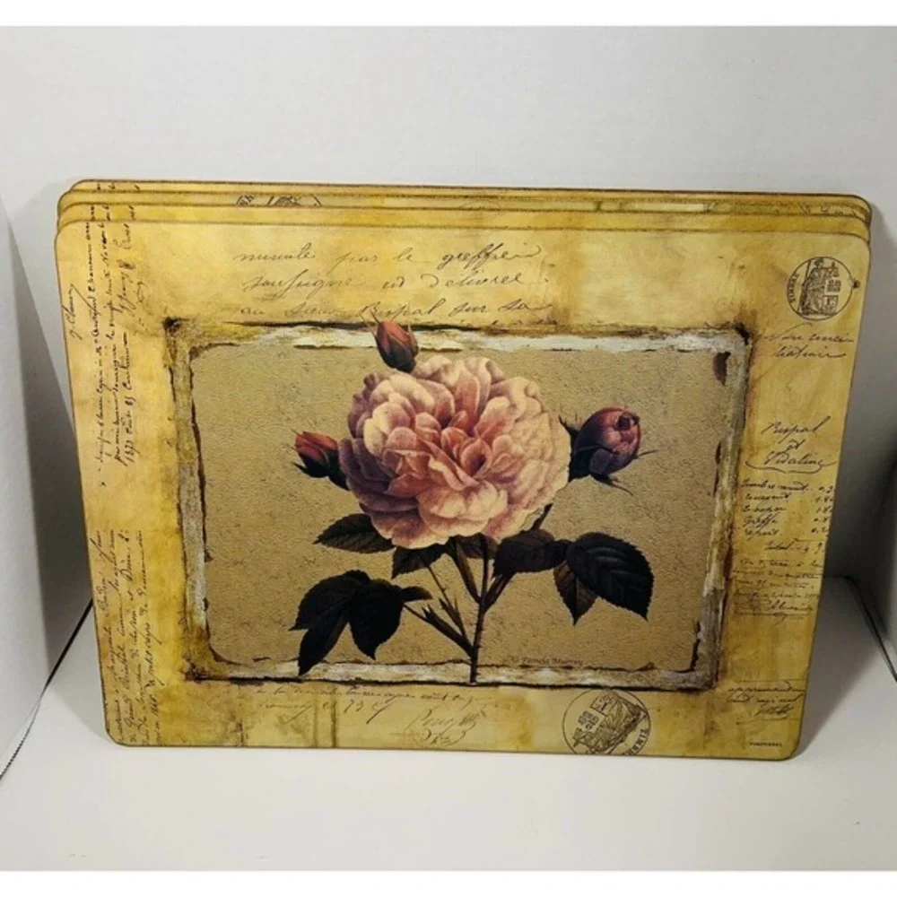 Pimpernel Cork Placemats Set of 4 Pamela Murray HARD TO FIND
